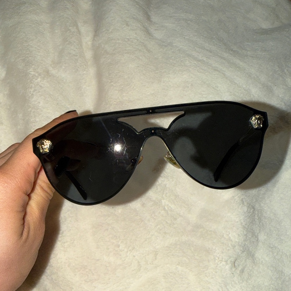 Versace VE2161 Sunglasses - Stylish Gold and Black Sunglasses